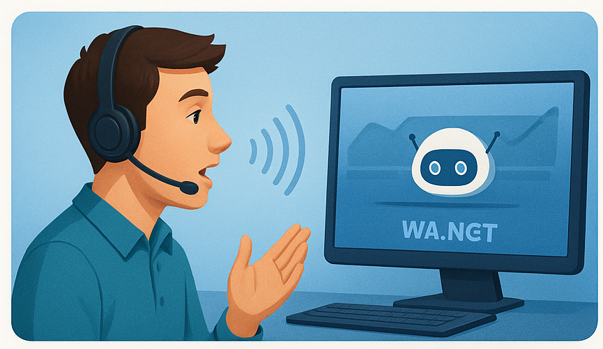 Painel com setas circulares entre IA e conversas, representando retroalimentação